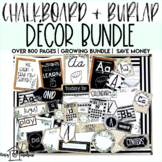 Chalkboard and Burlap Decor Bundle | Over 800 Pages | Grow