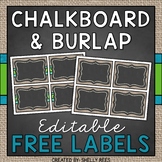 Editable Labels - FREE Rustic Classroom Decor Supply Labels