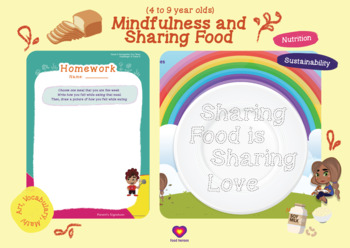 Preview of Mindfulness and Sharing Food Exercises and Activities