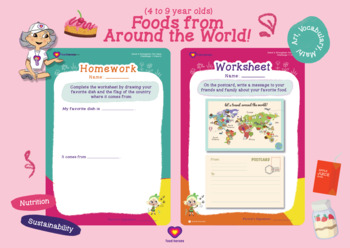 Preview of Worksheets on Food and Culture: Foods from Around the World