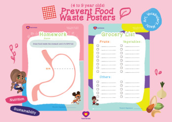 Preview of Prevent Food Waste Lesson Plan and Activities