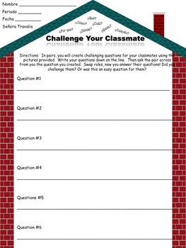 Preview of Challenge Your Classmate (speaking activity)