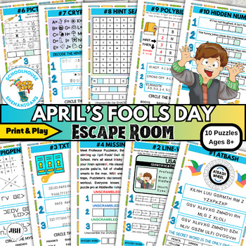 Preview of Challenge Your Kids with a Printable Escape Room for April Fools' Day,