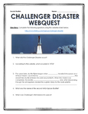 Challenger Disaster - Webquest with Key