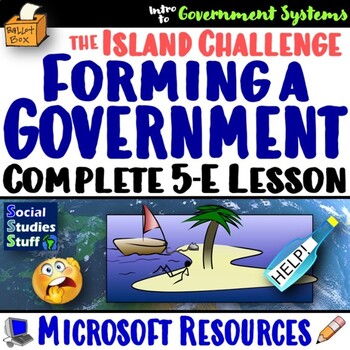 Preview of Challenges of Establishing a Government 5-E Lesson | Island Activity | Microsoft