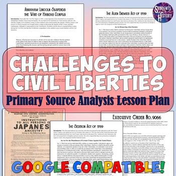 Preview of Challenges to Civil Liberties Primary Source Lesson