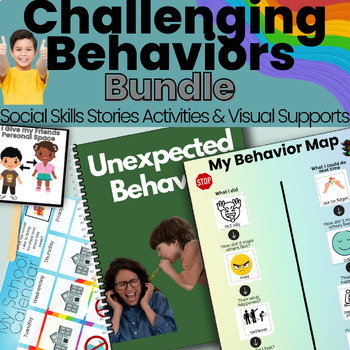 Preview of Challenging Behaviors Bundle: Social Skill Stories Behavior Map & Much More!