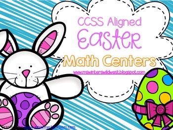 Preview of Challenging Easter Math Centers for Third Grade