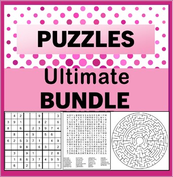 Preview of Ultimate Puzzle Games-330 Problem Solving Sudoku, Word Searches, Mazes