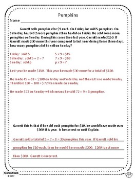 Multi Step Word Problems For Th Graders