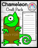 Chameleon Craft Activity Writing Puppet - Zoo Animal Resea