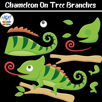 Preview of Chameleon Craft | Zoo Animal Crafts | Reptile Activities | Rainforest Activity