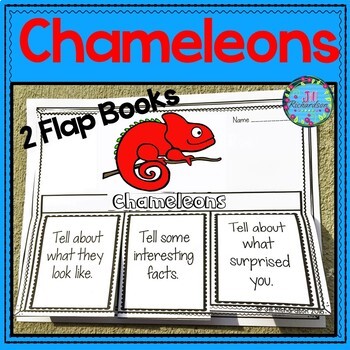 Preview of Chameleons Writing Reptiles and Amphibians Kindergarten First Grade ESL Spring