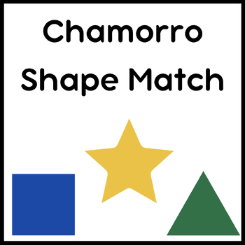 Preview of Guam Chamorro Shapes Learning Packet - Bilingual Educational Worksheets