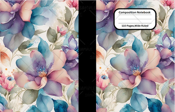 Preview of Champaka #4 Flower Composition Notebook Cover For School,Home,Work, Clip Art