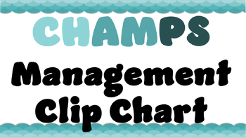 Preview of Champs Management Chart