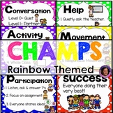 Champs Posters Rainbow Polka Dot Theme