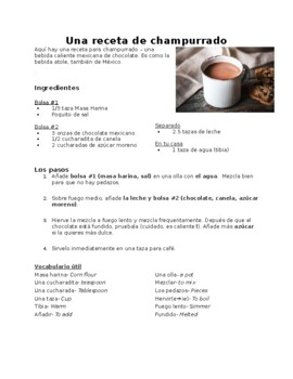Champurrado (Mexican hot chocolate or Chocolate Atole) Cooking Kit Recipe