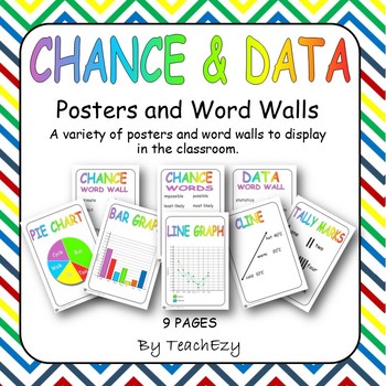 Preview of Chance & Data Posters and Word Walls