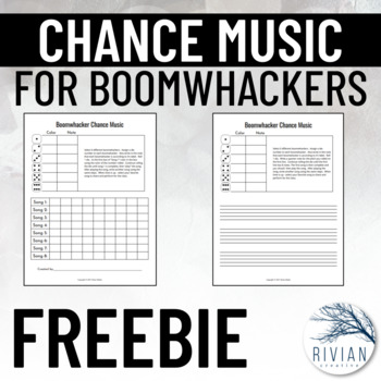 Preview of Chance Music with Boomwhackers Activity Worksheet