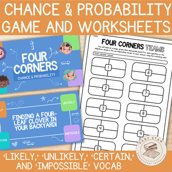 Preview of Chance and Probability Game | Slideshow Activity & Worksheets | 2nd Grade Maths