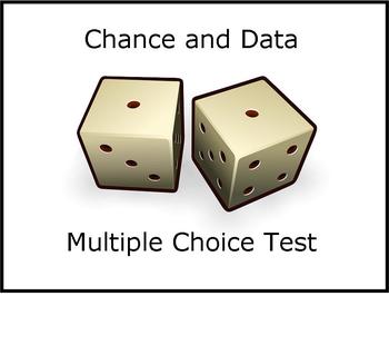 Preview of Chance and data (probability) multiple choice math test