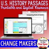 Change Makers - US History Reading Comprehension Passages