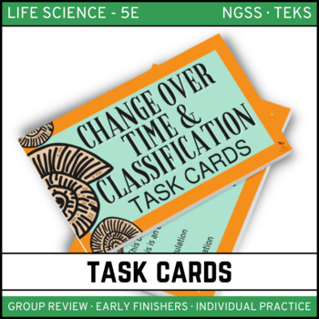 Preview of Change Over Time & Classification Task Cards