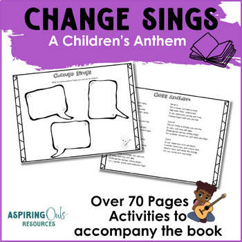 Preview of Change Sings by Amanda Gorman Activist Lesson Plan Graphic Organizers Activism