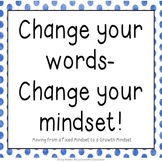 Change Your Mindset: Posters for moving from a fixed to a 
