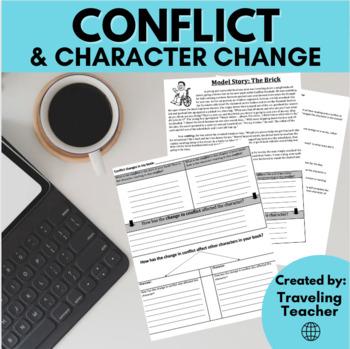 Preview of Change in Conflict & Change in Character: ELA Test Prep, Reading Passages
