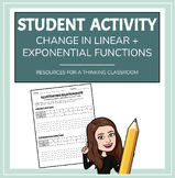 Change in Linear + Exponential Functions EDITABLE