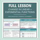 Change in Linear + Exponential Functions FULL LESSON