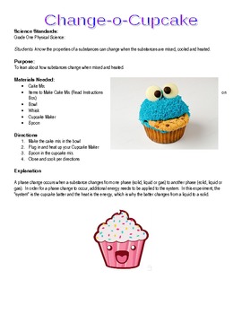 Preview of Change-o-Cupcake – Individual Holiday Extravaganza Lab