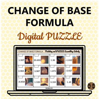 Preview of Change of Base Formula - Digital Puzzle