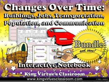 Preview of Changes Over Time: Community Changes Interactive Notebook BUNDLE
