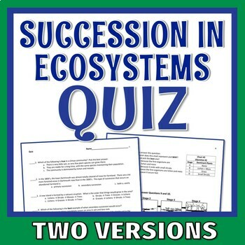 Preview of Ecological Succession Changes in Ecosystems Quiz