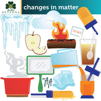 Preview of Changes in Matter Clip Art