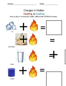 Preview of Changes in Matter: Heating vs Cooling