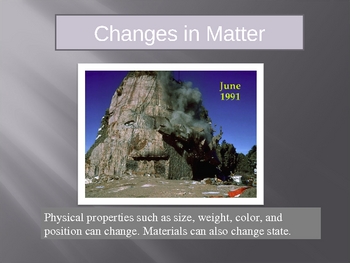 Preview of Changes in Matter and Physical Change Powerpoint Lesson