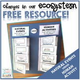 Changes in Our Ecosystem Activity Freebie Worksheet - Free