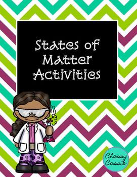 Preview of Changes in States of Matter Activities