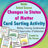 Changes in States of Matter Card Sorting Activity