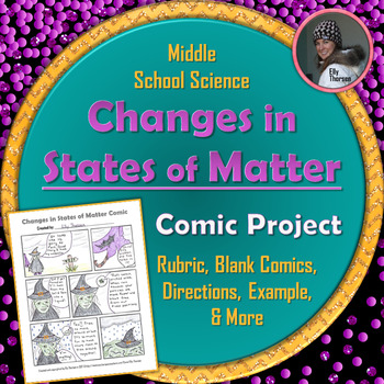 Preview of Changes in States of Matter Comic Project
