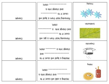 3 science worksheets on for grade matter Foldable Matter  Amy in States  of Changes TpT Charbonneau by