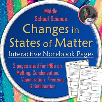 Preview of Changes in States of Matter Interactive Notebook Pages