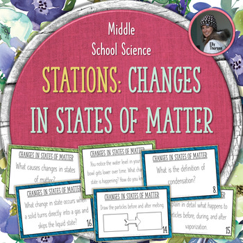 Preview of Changes in States of Matter Stations: A Phase Change Activity