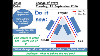 Preview of Changes of State (NGSS MS-PS1-4 Matter and its interactions)