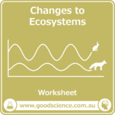 Changes to Ecosystems [Worksheet]