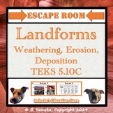 Landforms Escape Room (5.10C- Changes to Land) Weathering,